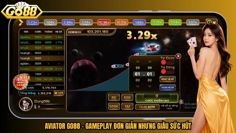 Aviator Go88 – Gameplay đơn giản nhưng giàu sức hút