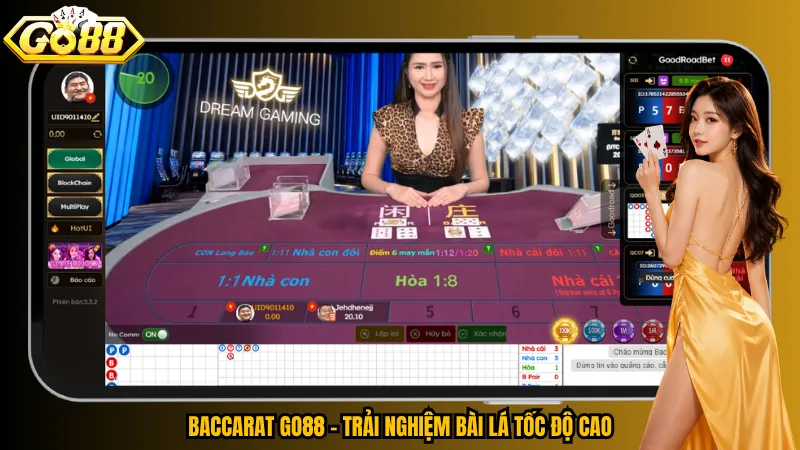 Baccarat Go88 – Trải nghiệm bài lá tốc độ cao
