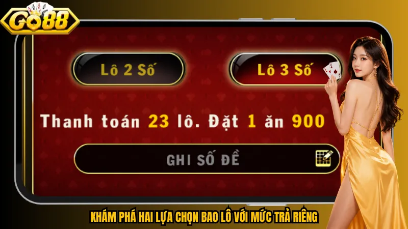 Khám phá hai lựa chọn bao lô với mức trả riêng