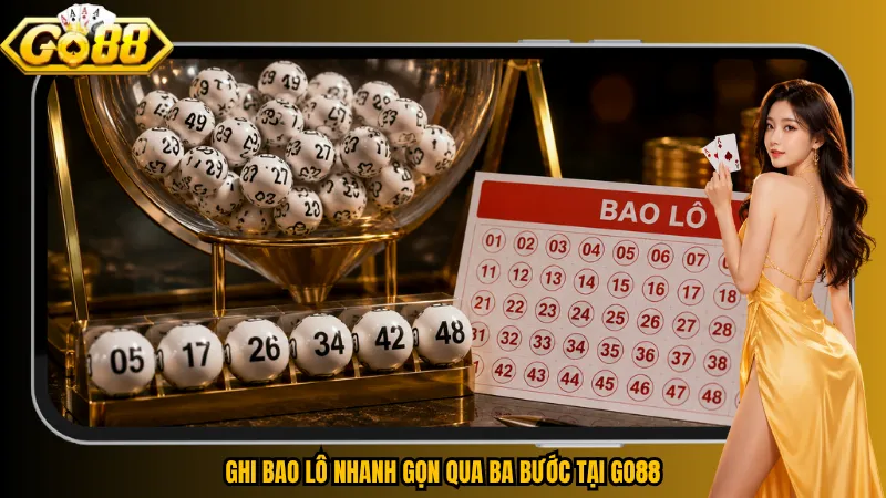 Ghi bao lô nhanh gọn qua ba bước tại Go88