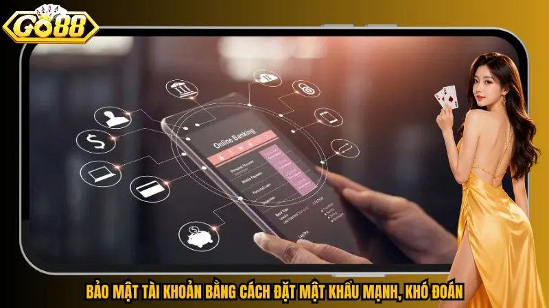 Bảo mật tài khoản bằng cách đặt mật khẩu mạnh, khó đoán
