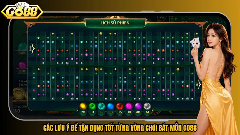 Các lưu ý để tận dụng tốt từng vòng chơi Bát Môn Go88