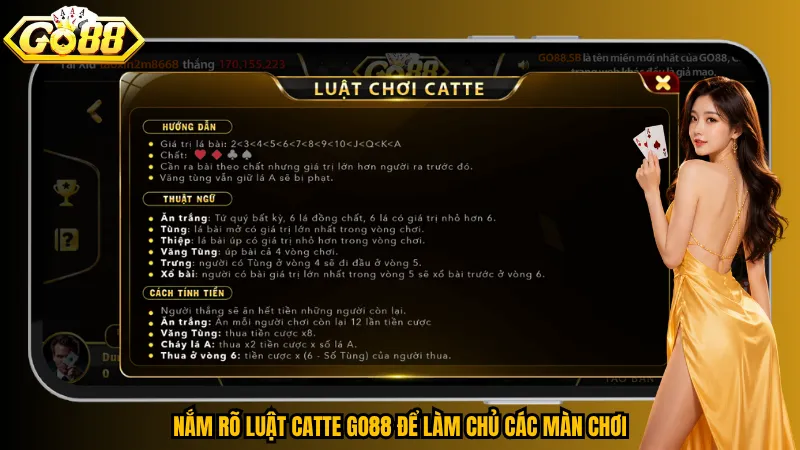 Nắm rõ luật Catte Go88 để làm chủ các màn chơi