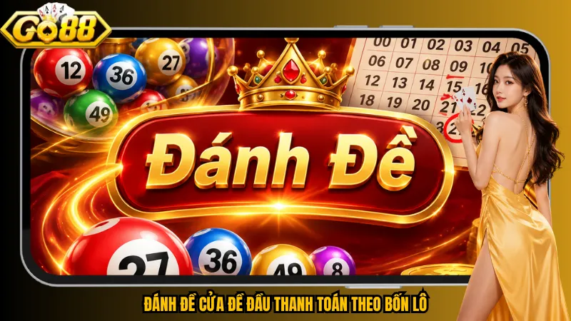 Đánh đề cửa Đề Đầu thanh toán theo bốn lô