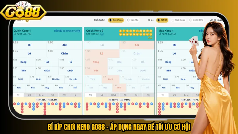 Bí kíp chơi Keno Go88 – Áp dụng ngay để tối ưu cơ hội