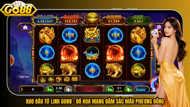 Kho Báu Tứ Linh Go88 – Đồ họa mang đậm sắc màu phương Đông
