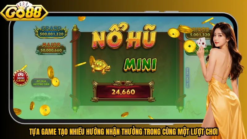 Tựa game tạo nhiều hướng nhận thưởng trong cùng một lượt chơi