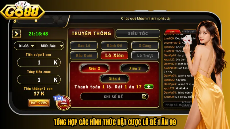 Tổng hợp các hình thức đặt cược lô đề 1 ăn 99