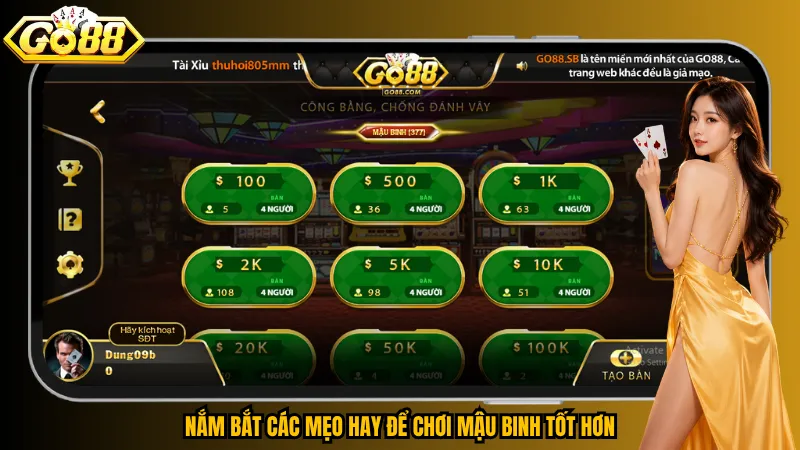 Nắm bắt các mẹo hay để chơi Mậu Binh tốt hơn