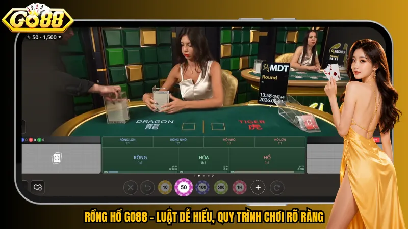 Rồng Hổ Go88 – Luật dễ hiểu, quy trình chơi rõ ràng