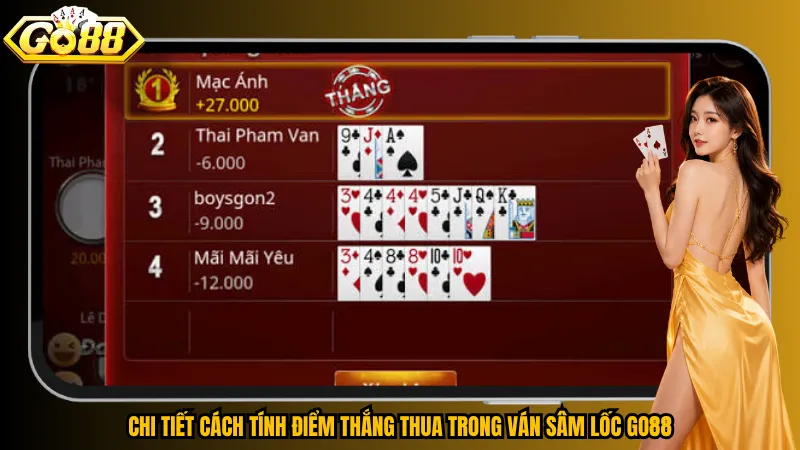 Chi tiết cách tính điểm thắng thua trong ván Sâm Lốc Go88