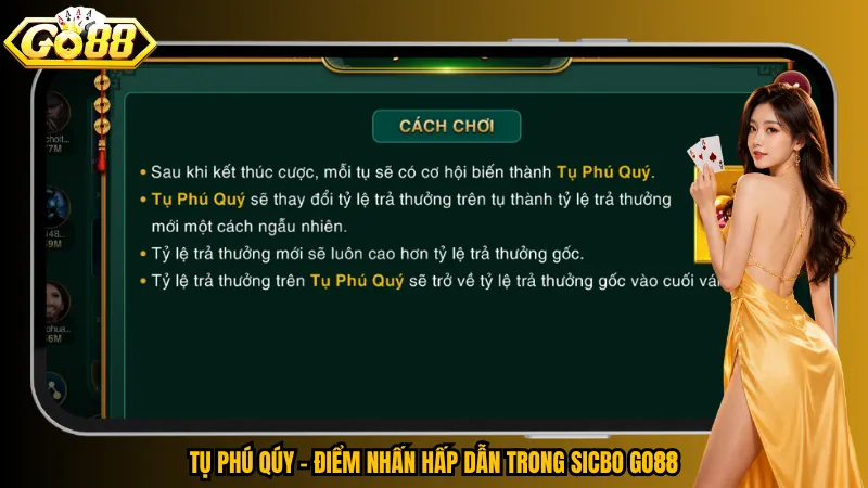 Tụ Phú Qúy – Điểm nhấn hấp dẫn trong Sicbo Go88