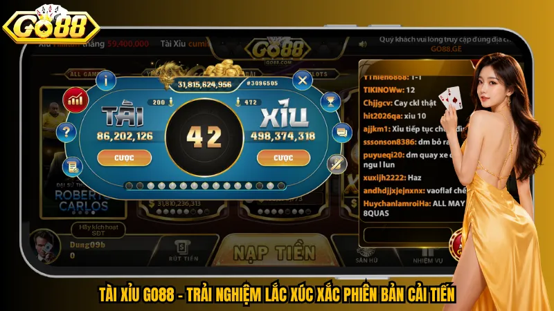 Tài Xỉu Go88 – Lắc Xúc Xắc, Săn Jackpot Cực Cháy 1 Tài Xỉu Go88 – Trải nghiệm lắc xúc xắc phiên bản cải tiến