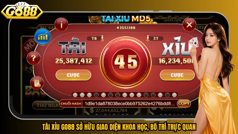Tài Xỉu Go88 – Lắc Xúc Xắc, Săn Jackpot Cực Cháy 2 Tài Xỉu Go88 sở hữu giao diện khoa học, bố trí trực quan