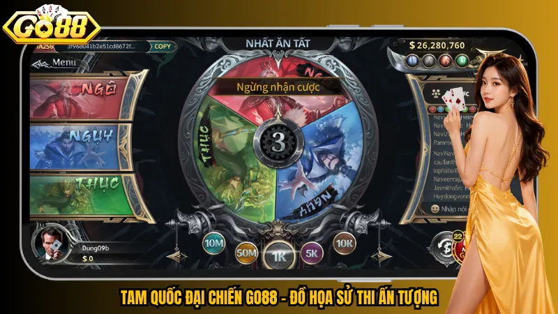 Tam Quốc Đại Chiến Go88 – Đồ họa sử thi ấn tượng