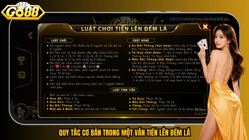 Tiến Lên Đếm Lá Go88 – Mỗi Quân Bài Đều Quyết Định Cục Diện 2 Quy tắc cơ bản trong một ván Tiến Lên Đếm Lá
