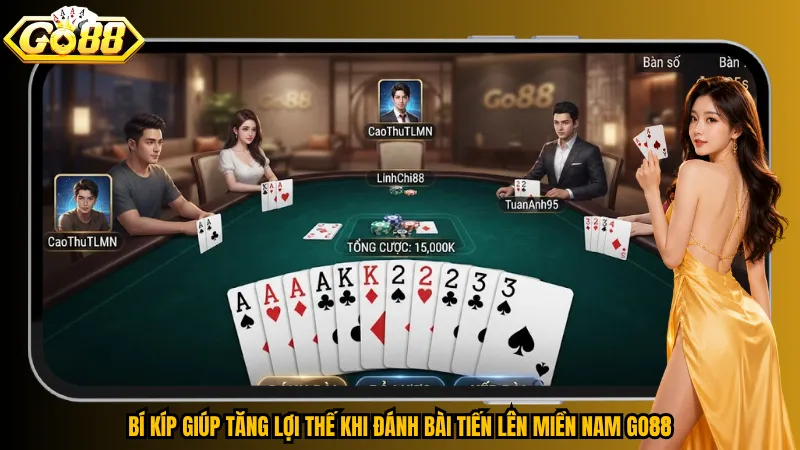 Bí kíp giúp tăng lợi thế khi đánh bài Tiến Lên Miền Nam Go88