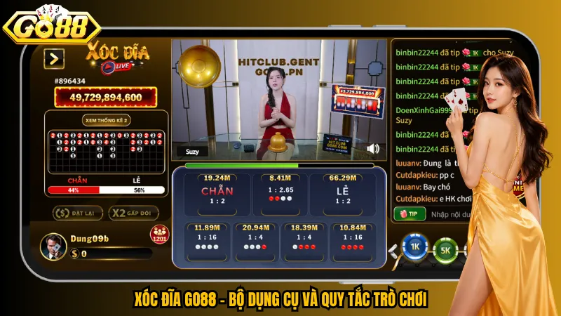 Xóc đĩa Go88 – Bộ dụng cụ và quy tắc trò chơi